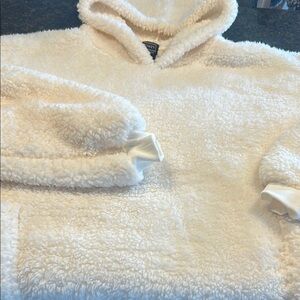 Throwzy Cozy Cream Sherpa Hoodie